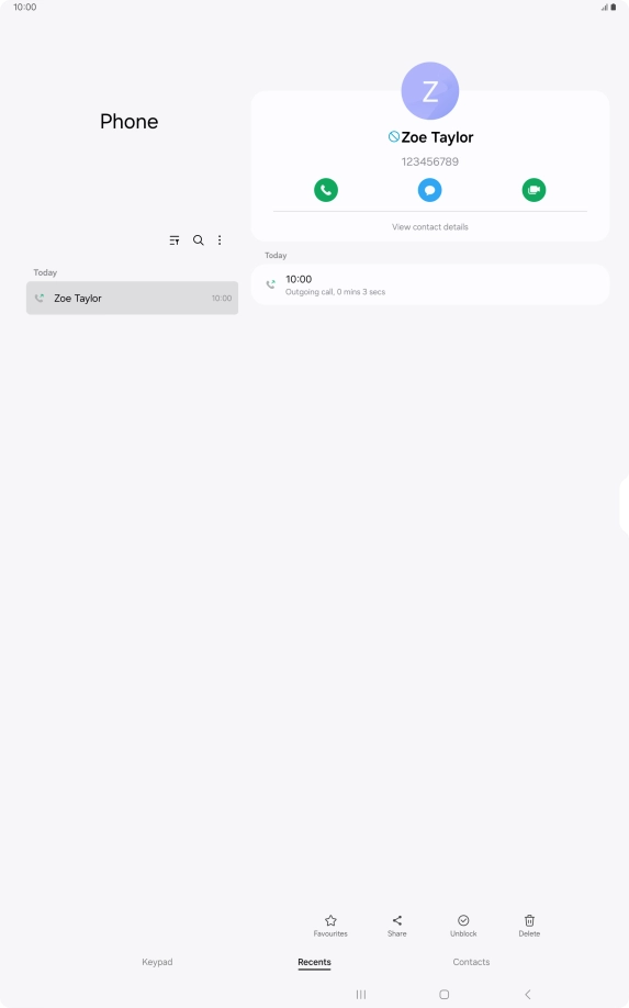 Press the Home key to return to the home screen.