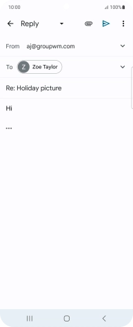 Press the send icon.