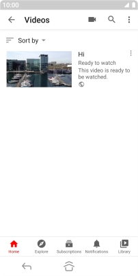 Press the search icon.