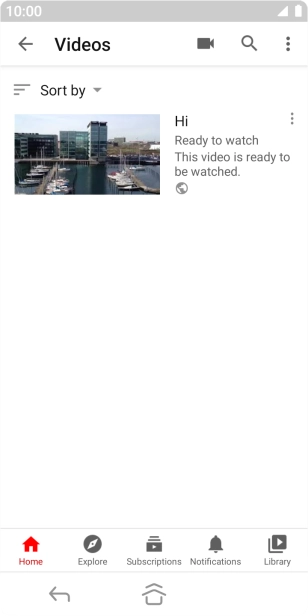 Press the search icon.