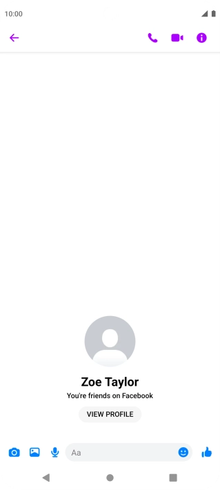 Press the text input field.