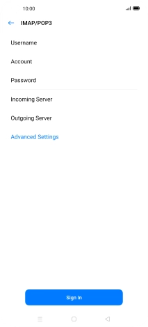 Press Advanced Settings.