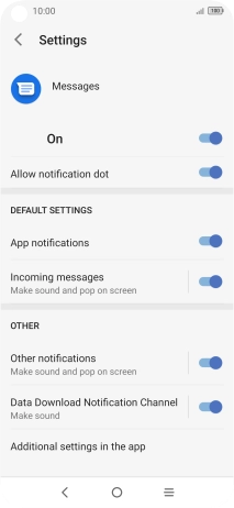 Press the upper indicator to turn on the function.