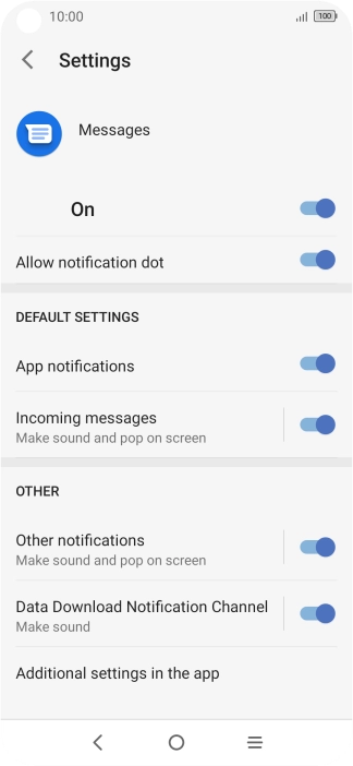 Press the upper indicator to turn on the function.
