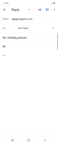 Press the send icon.