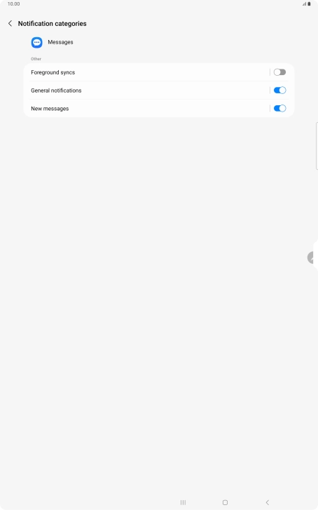 Press New messages.