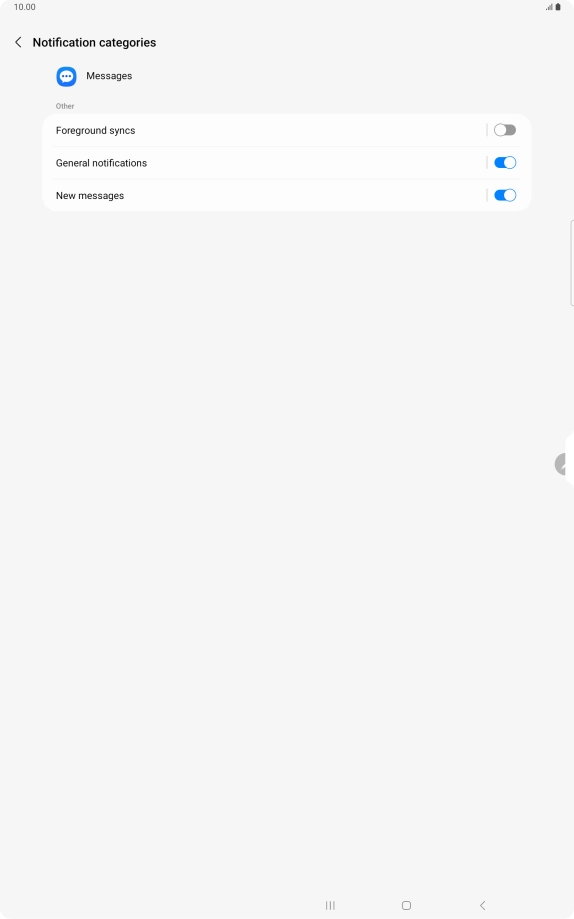 Press New messages.