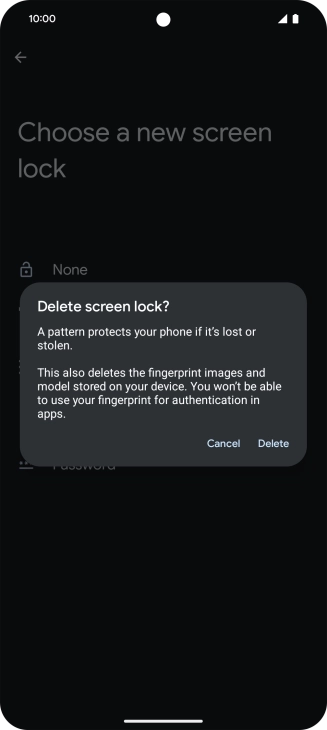 Press Delete.
