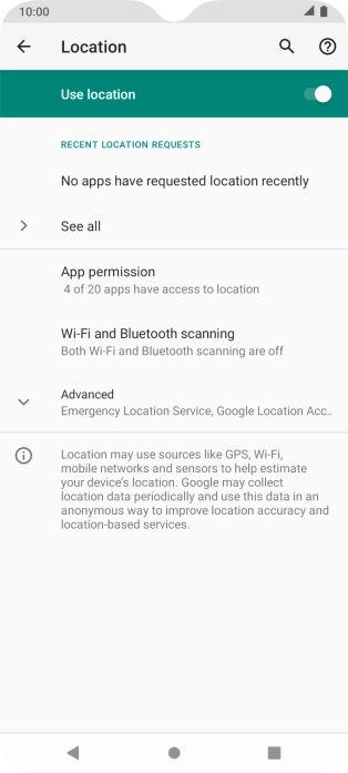 Press App permission.