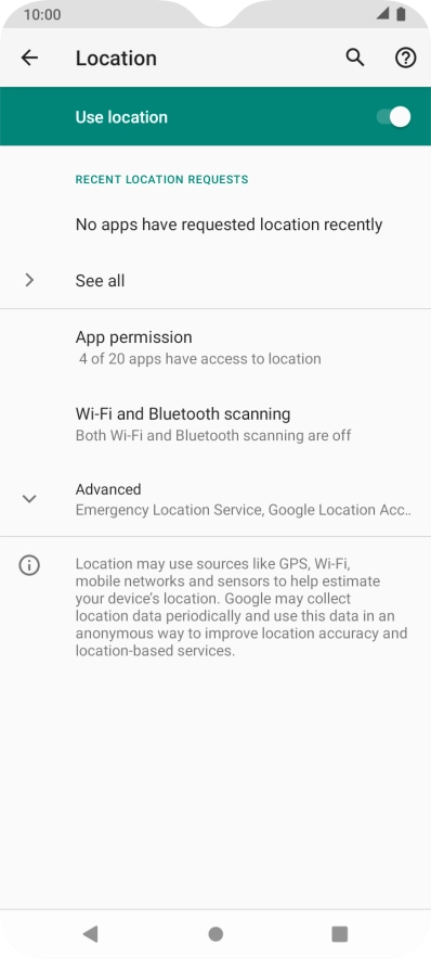 Press App permission.
