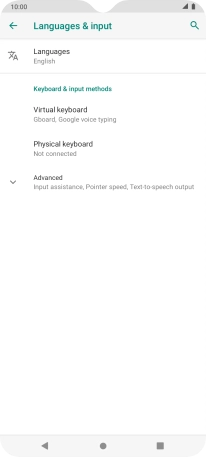 Press Languages.