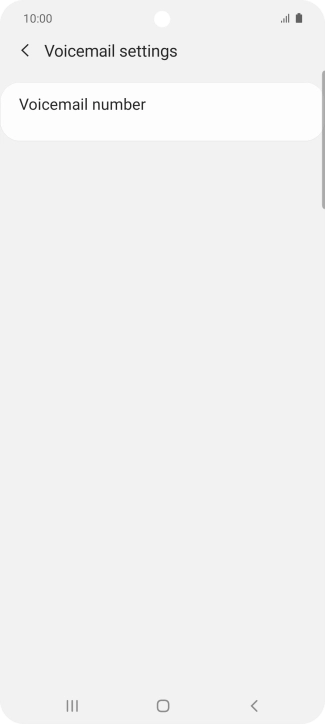 Press Voicemail number.