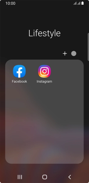 Press Facebook.