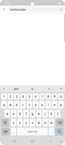 Key in the required search word and press the search icon.