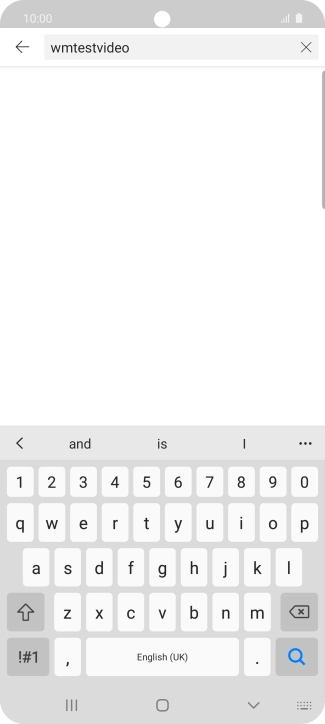 Key in the required search word and press the search icon.