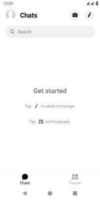 Press the new message icon.