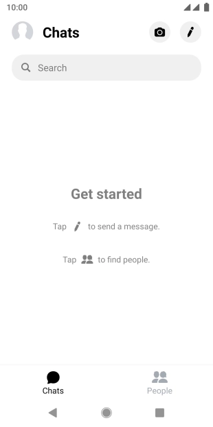 Press the new message icon.