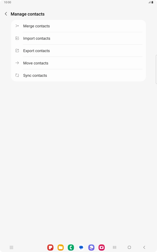 Press Merge contacts.