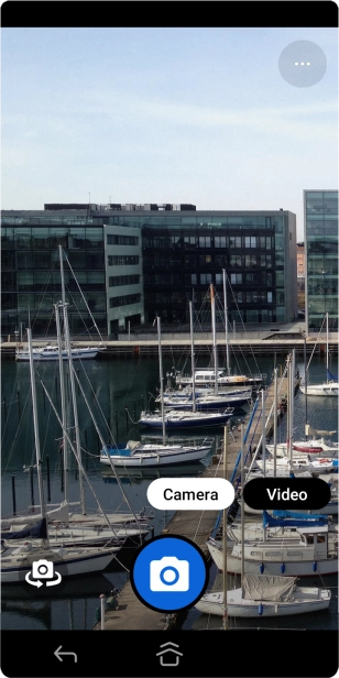 If the camera is turned on, press Video.