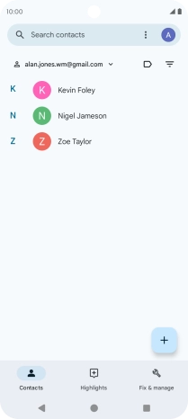 Press the Home key to return to the home screen.