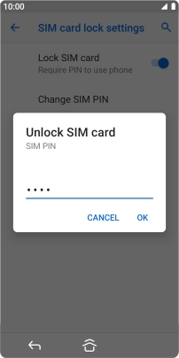Key in your PIN and press OK.