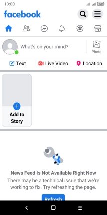 Press the text input field.