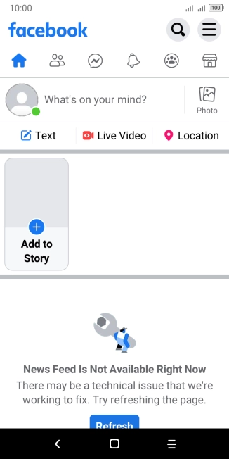 Press the text input field.