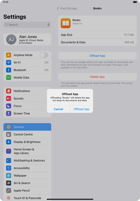 Press Offload App.