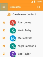 Select Create new contact.