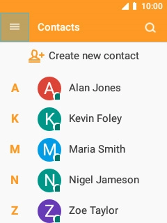 Select Create new contact.