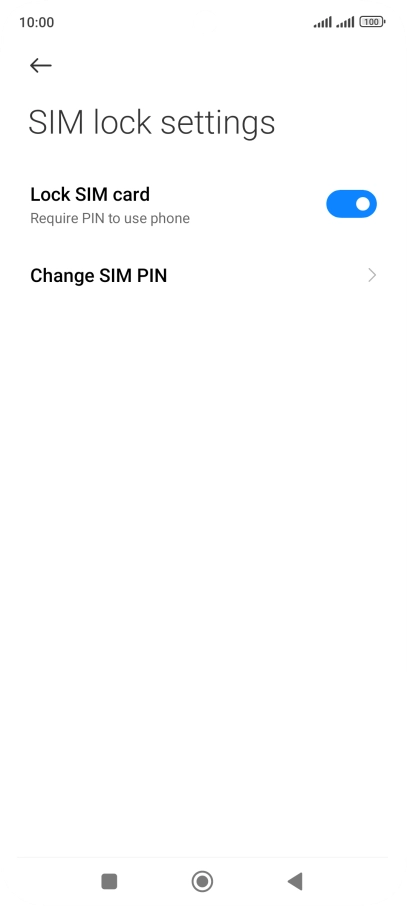 Press Change SIM PIN.