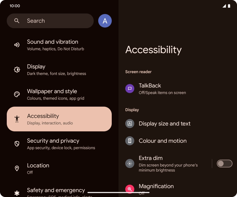 Press the required category below 