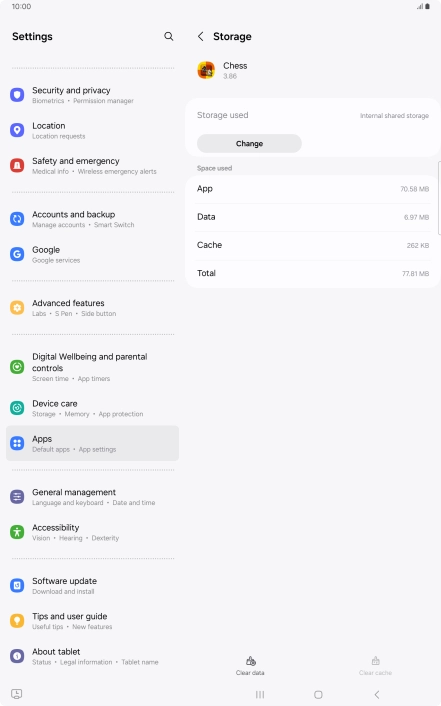 Press the Home key to return to the home screen.