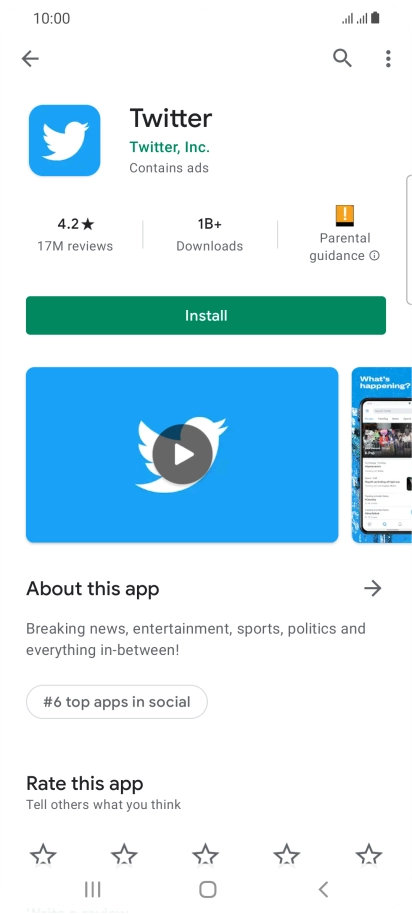 Press Install and follow the instructions on the screen to install the app.