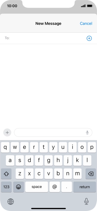 Press To: and key in the first letters of the recipient's name.