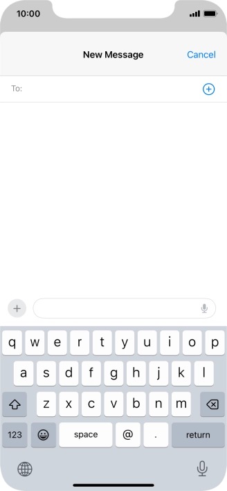 Press To: and key in the first letters of the recipient's name.