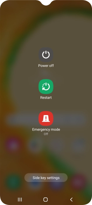 Press Power off.