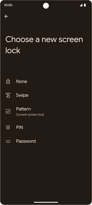 Press None.