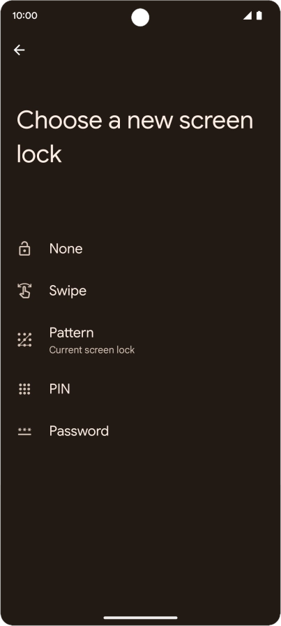 Press None.