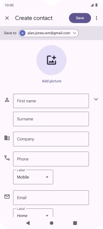 Press the drop down list next to 