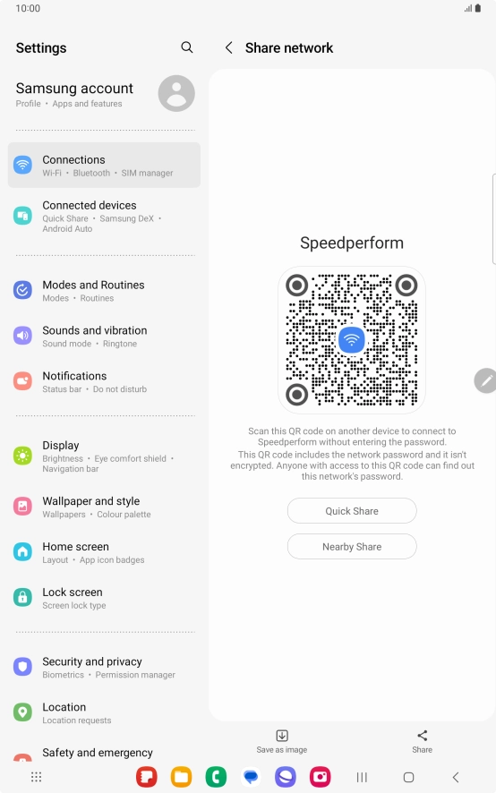 Place the QR code inside the camera frame on the other device to scan the code.