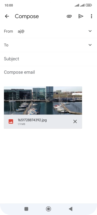 Press the field next to 