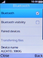 Select the field next to 