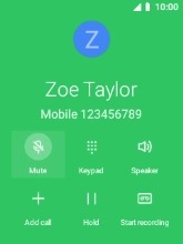 Press Disconnect to end the call.