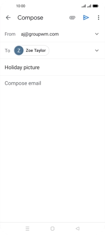 Press the text input field.