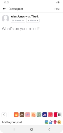 Press the text input field.