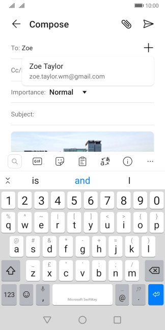 Press the required contact.