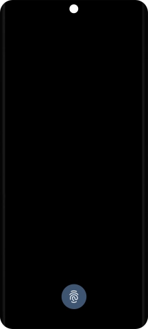 Place your finger on the fingerprint sensor to unlock your phone.