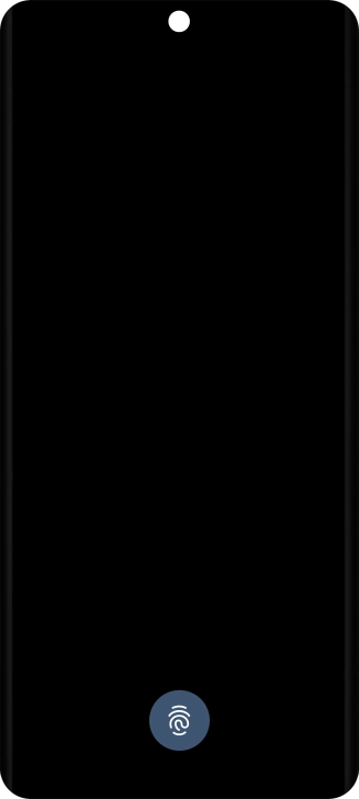 Place your finger on the fingerprint sensor to unlock your phone.