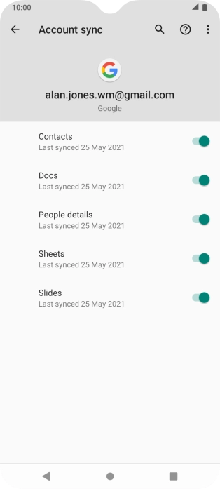 Press the Home key to return to the home screen.